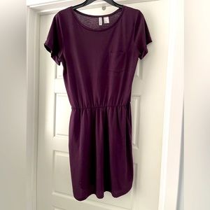 PURPLE TEE SHIRT DRESS. WORN ONCE. SIZE SMALL.